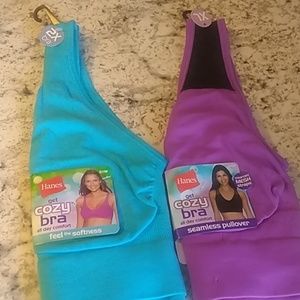 Mesh straps cozy bra